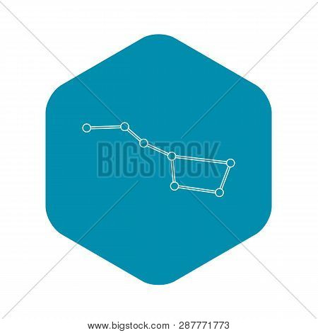 Big Dipper Constellation Icon. Outline Illustration Of Big Dipper Constellation Vector Icon For Web