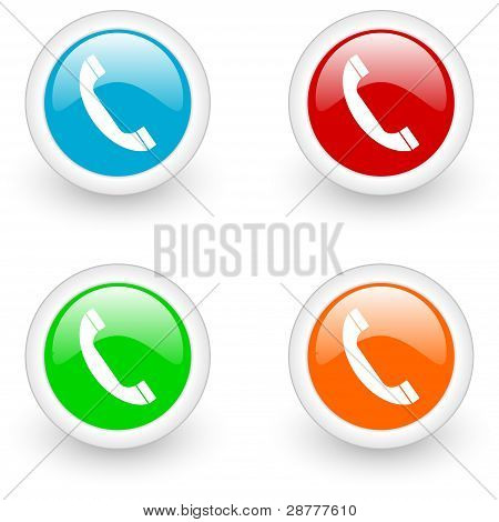 lucido icona telefono