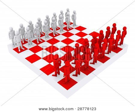 emberek, mint a számok a sakktábla