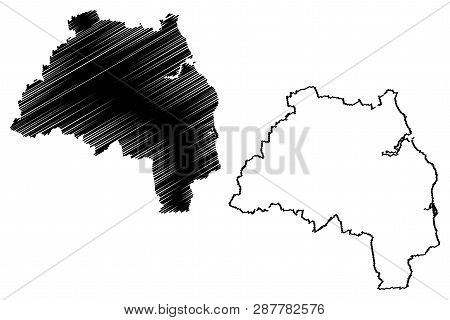 Tyne And Wear (united Kingdom, England, Metropolitan County) Map Vector Illustration, Scribble Sketc