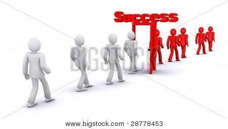 azok az emberek, akik mennek a sikeres