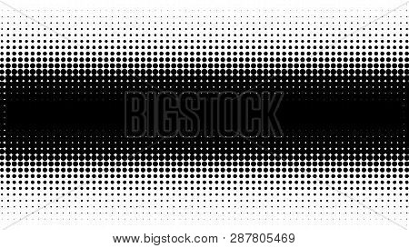 Halftone Gradient Pattern. Abstract Halftone Dots Background. Monochrome Dots Pattern. Vector Halfto