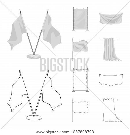 Vector Design Of Texture And Presentation Icon. Set Of Texture And Media  Vector Icon For Stock.