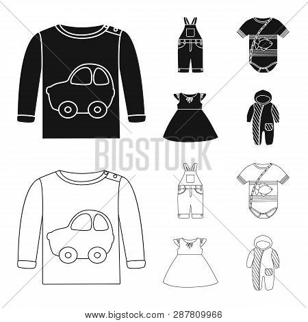 Vector Design Of Fashion And Garment Icon. Set Of Fashion And Cotton Vector Icon For Stock.