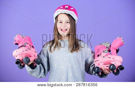 Freestyle. Freestyle Roller Skating. Sport Success. Race Workout Of Teen Girl. Roller Skating Activi