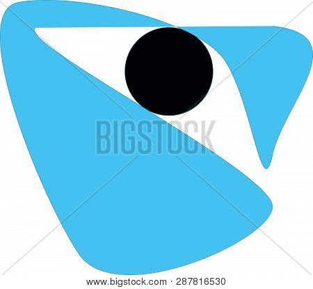 Illustration Vector Abstraction Of The Eye. Eye Logo.