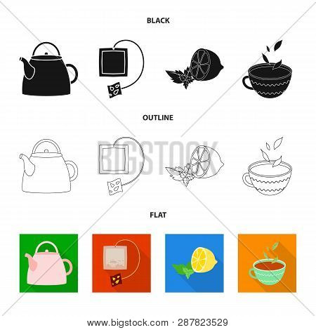 Vector Illustration Of Healthy And Floral  Icon. Set Of Healthy And Gradient Vector Icon For Stock.