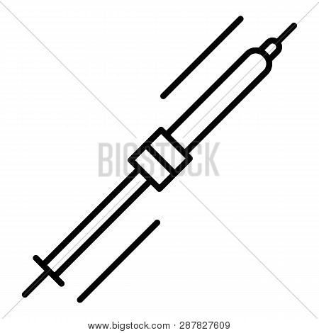 Hand Electrode Welding Icon. Outline Hand Electrode Welding Icon For Web Design Isolated On White Ba
