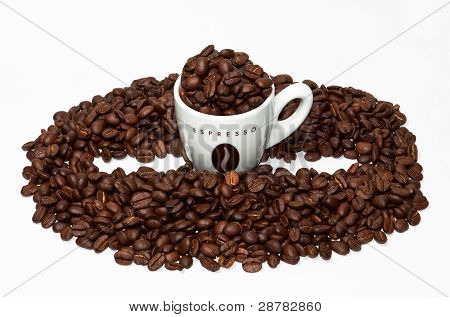 Kaffe kop og Bean form
