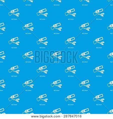 Mp3 Player Pattern Seamless Blue Repeat For Any Use