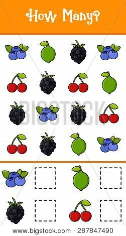 Count How Many Fruits, Educational Game For Kids