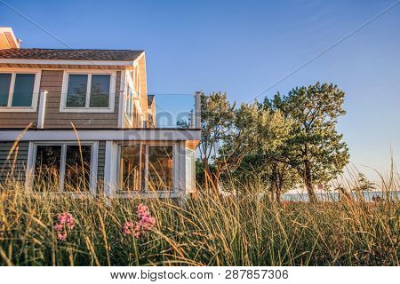 Close up beach house 
