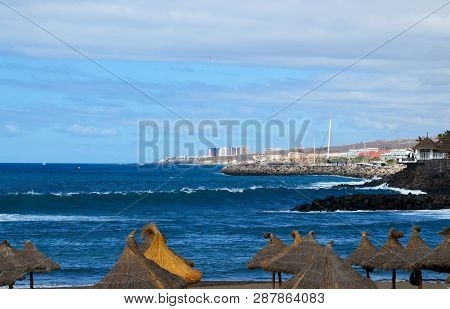 Beautiful View On Ocean And Coastline Near Troya Beach, Las Americas, Tenerife,canary Islands,spain.