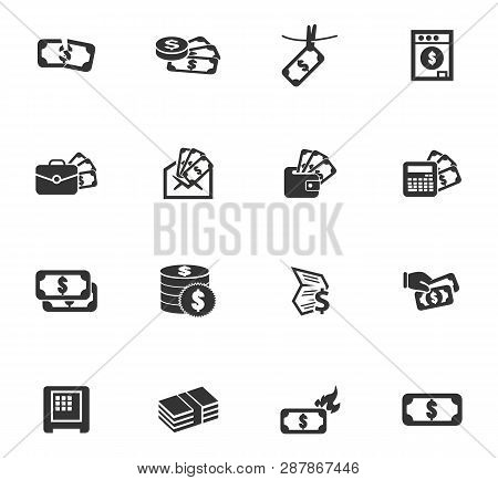 Money Vector Icons For User Interface Design