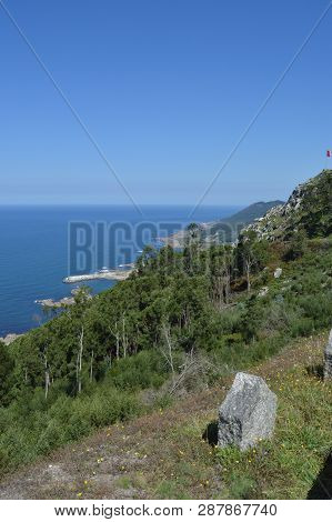 Views Of The Villa And The Harbor From The Castro De Santa Tecla In The Guard. Architecture, History