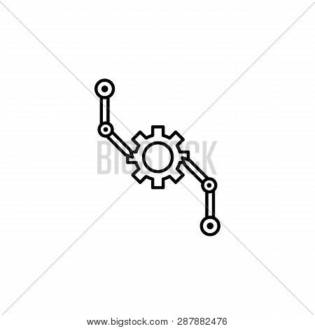 Robotics Assembly Outline Icon. Signs And Symbols Can Be Used For Web, Logo, Mobile App, Ui, Ux