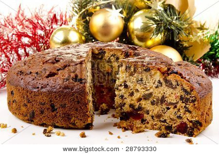 Nybakade jul fruktkaka