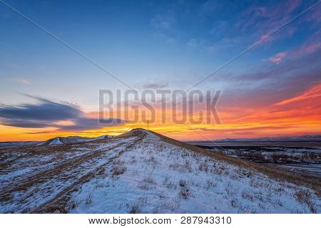 Winter Landscape In Khakasia  Siberia In Russia