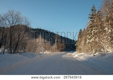 Winter Landscape In Khakasia  Siberia In Russia