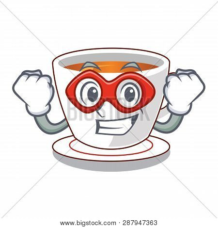 Super Hero Cup Mint Tea The Shape Mascot