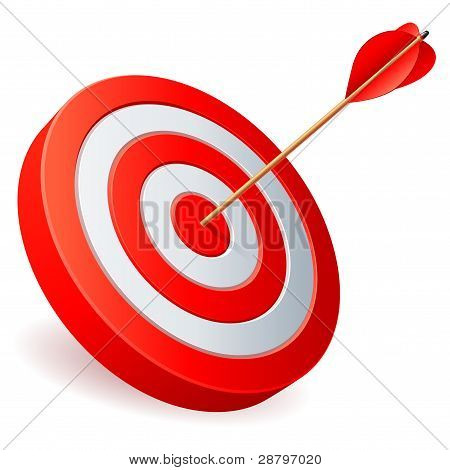 화살표와 함께 대상.