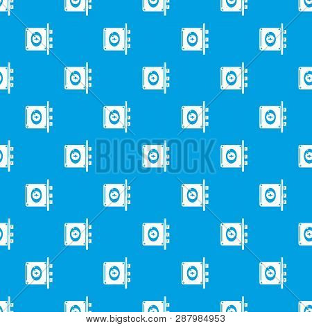 Lock Interroom Pattern Vector Seamless Blue Repeat For Any Use