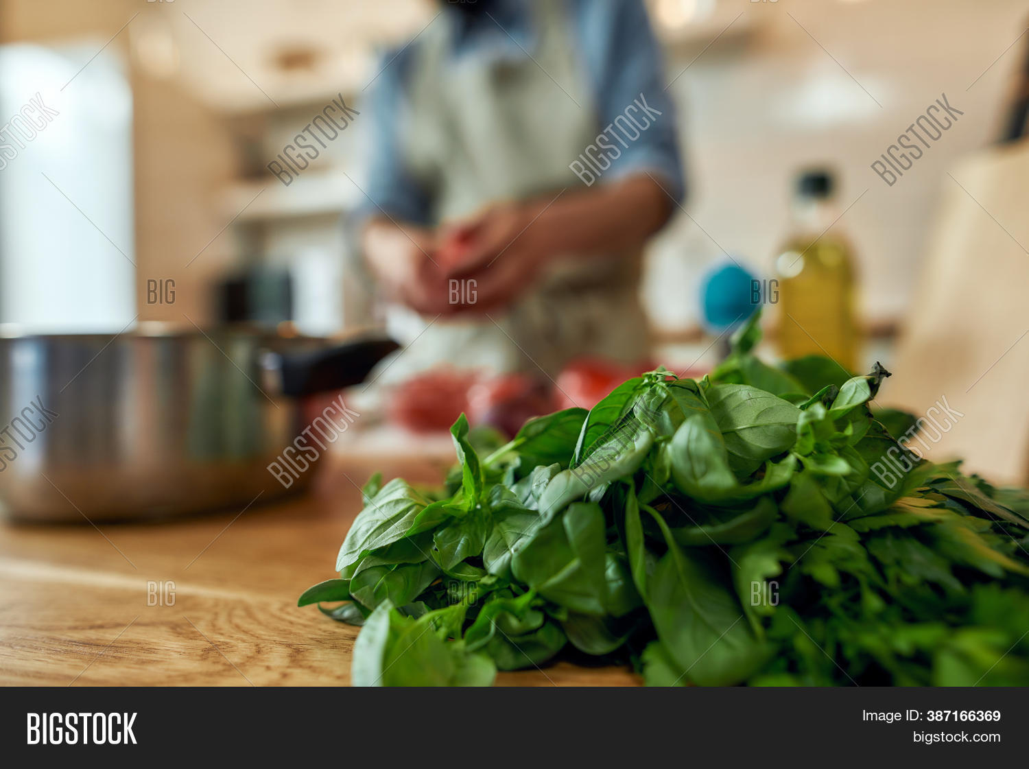 Close Basil Lying On Image & Photo (Free Trial) | Bigstock