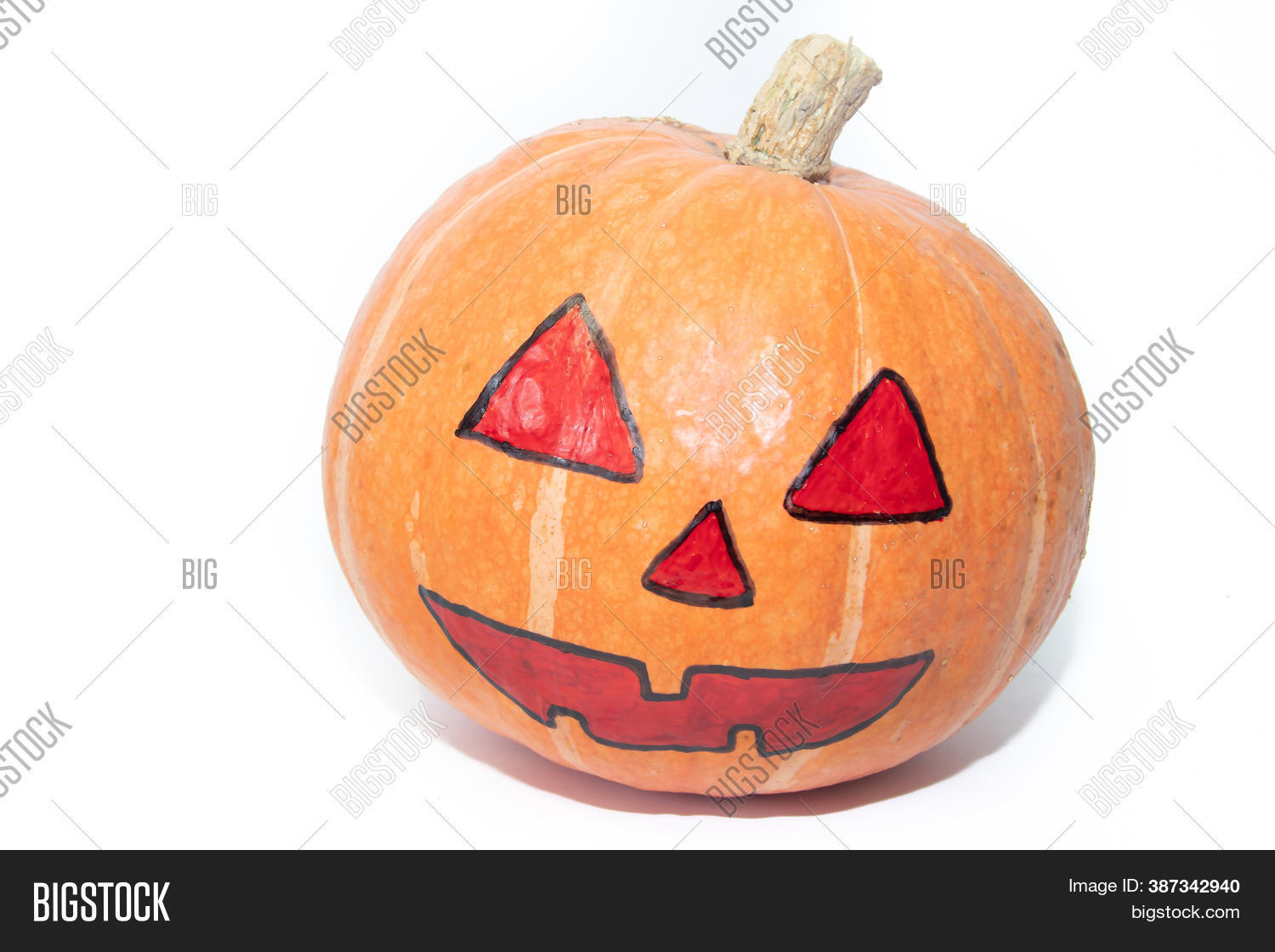 Pumpkin Isolated Image & Photo (Free Trial) | Bigstock