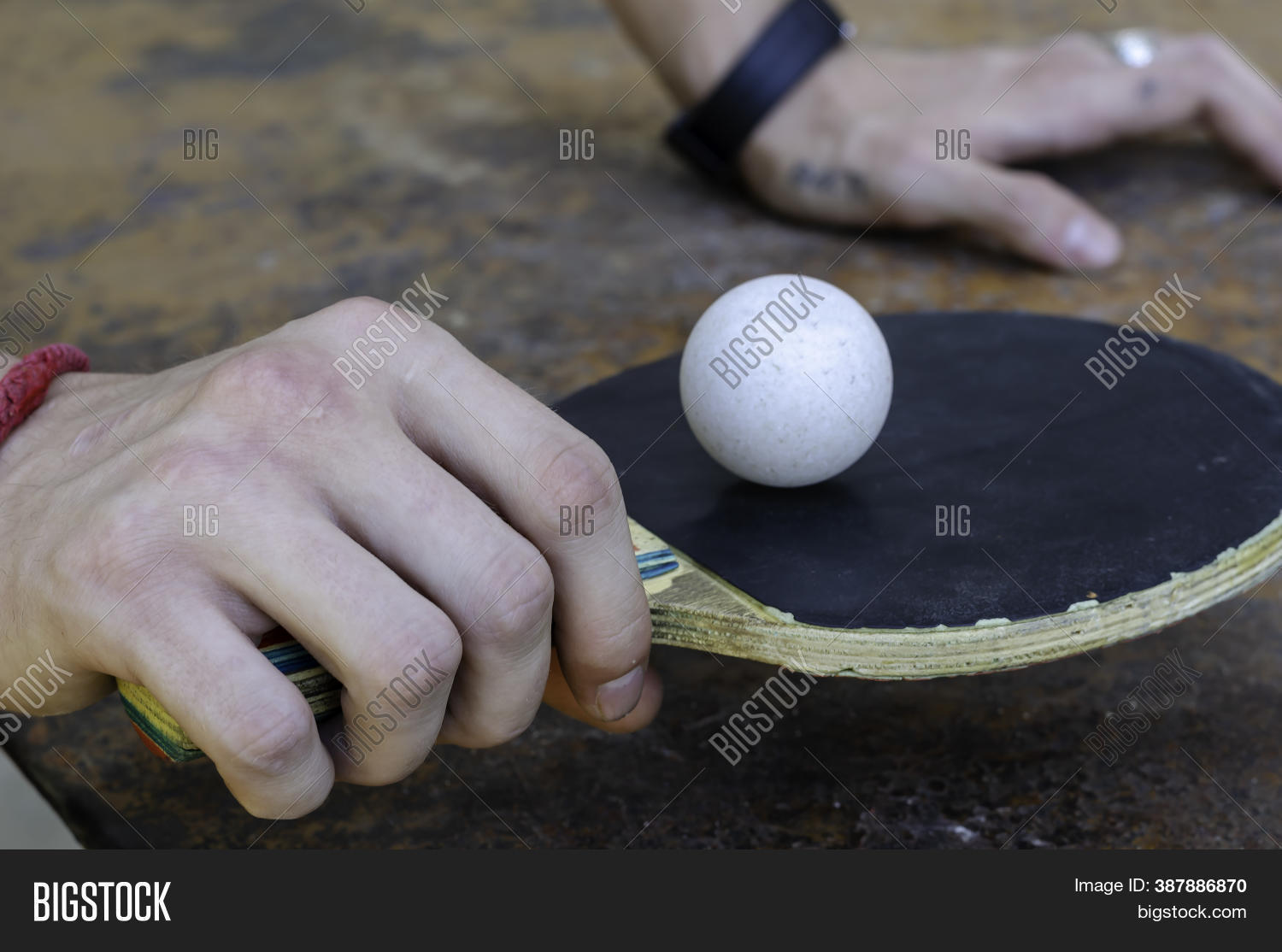Male Hand Holds Ping Image & Photo (Free Trial) Bigstock