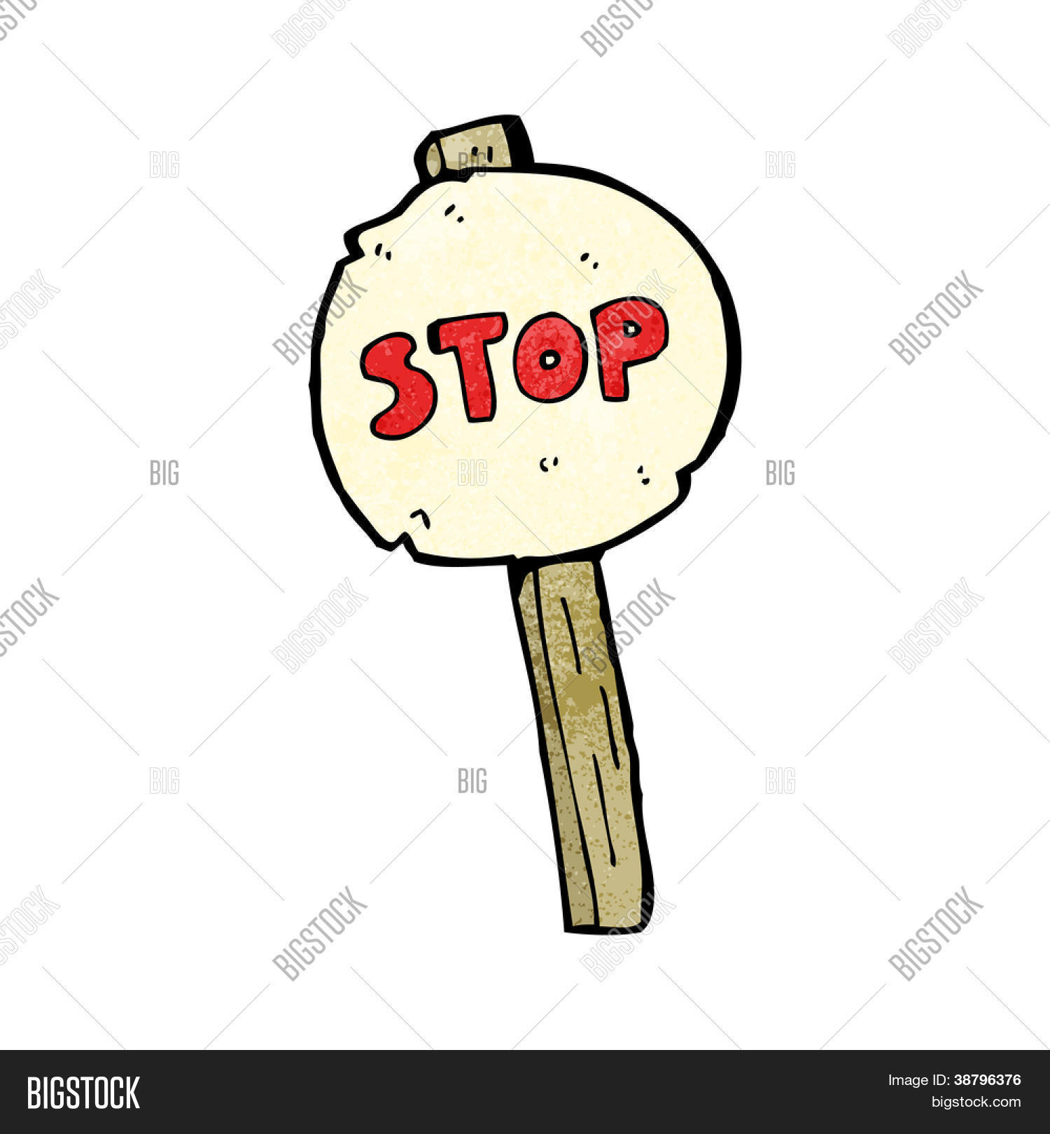 Stop Sign Cartoon Vector & Photo (Free Trial) | Bigstock