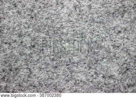 Carpet Close-up. Black-white Carpet Close-up. Noisy Woolen Background. Woolen Texture.