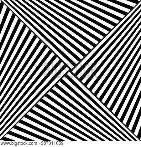Diagonal Striped Illustration. Repeated White Slanted Lines On Black Background. Surface Pattern Des