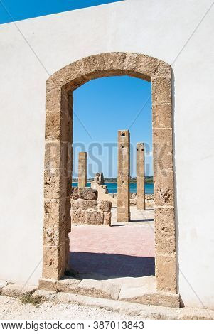 Old Tuna-fishery Building In Vendicari Nature Reserve, Sicily, Italy