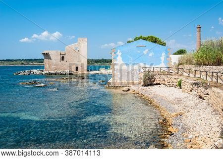 Old Tuna-fishery Building In Vendicari Nature Reserve, Sicily, Italy