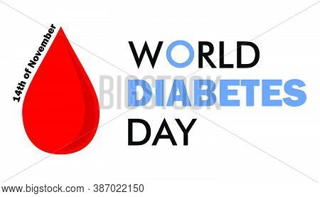 14th Of November World Diabetes Day Blood Drop