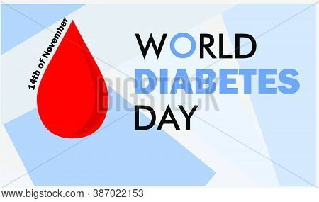 World Diabetes Day Awareness Poster Blood Drop