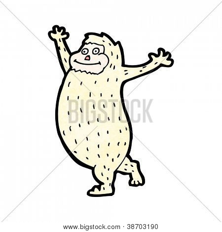 tecknad yeti