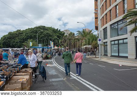 Santa Cruz De Tenerife, Spain - 05/13/2018: City Market, Stock Photo