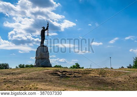 Monument To Svyatoslav Igorevich In Zaporozhye, Ukraine
