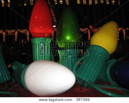 Bombillas de luz de Navidad
