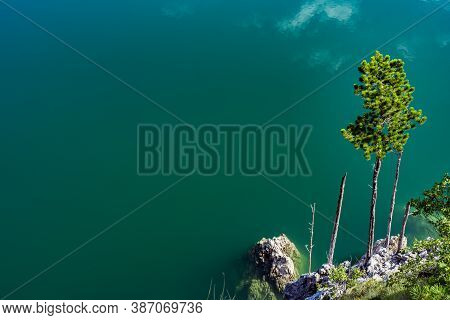 View At Artificial Zaovine Lake In Serbia