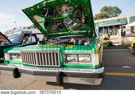 Roseville, Michigan / Usa - 09-26-2020: 4Th Annual Jammin At The Junction Car And Bike Show