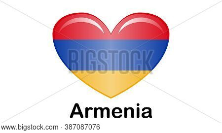 National Flag Of Armenia In The Original Colours And Proportions