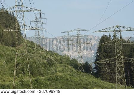 Energy Supply With A 380 Kv Power Line And Power Pole