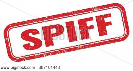 Spiff Red Grungy Vintage Rectangle Stamp Sign.