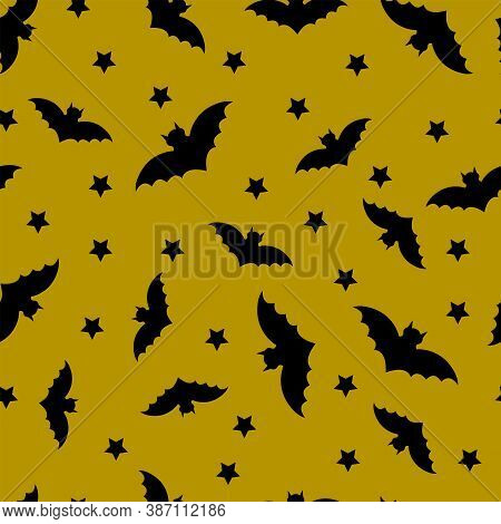 Seamless Halloween Background. Easy To Edit Vector Image.
