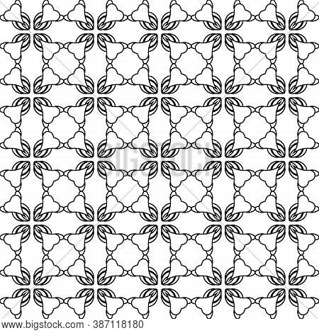 Seamless Pattern In Geometric Ornamental Style Vector Ilustration