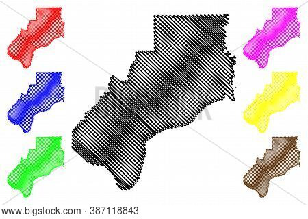 Spencer County, Indiana (u.s. County, United States Of America, Usa, U.s., Us) Map Vector Illustrati