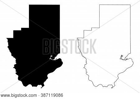 Hancock County, Mississippi (u.s. County, United States Of America, Usa, U.s., Us) Map Vector Illust