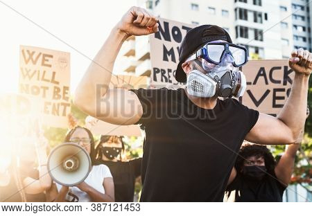 Activist Movement Protesting Against Racism And Fighting For Equality - Demonstrators From Different
